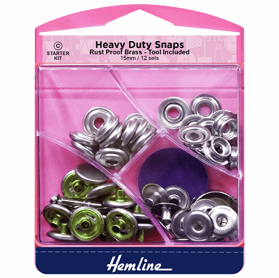 H405S.N Heavy Duty Snaps: Nickel: 15mm.. 